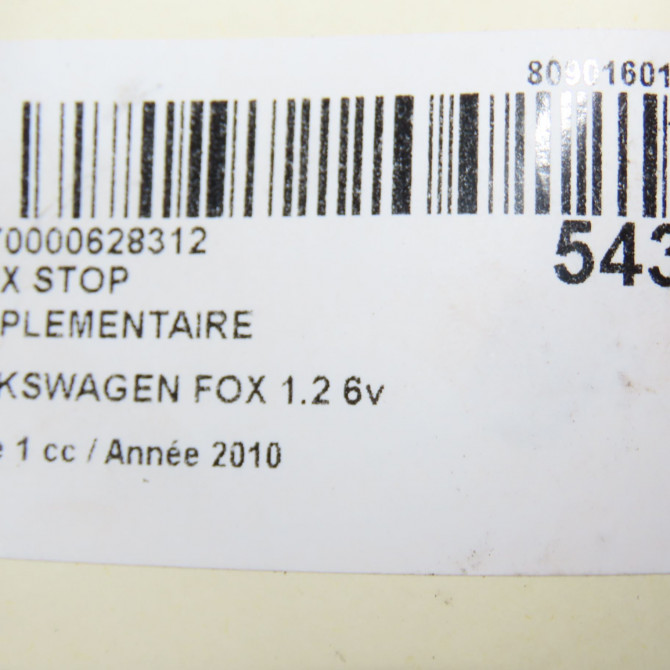 Feux stop supplementaire occasion VOLKSWAGEN FOX Phase 1 06-2005->09-2011 1.2 6v 55ch 5Z6945097Y20 4