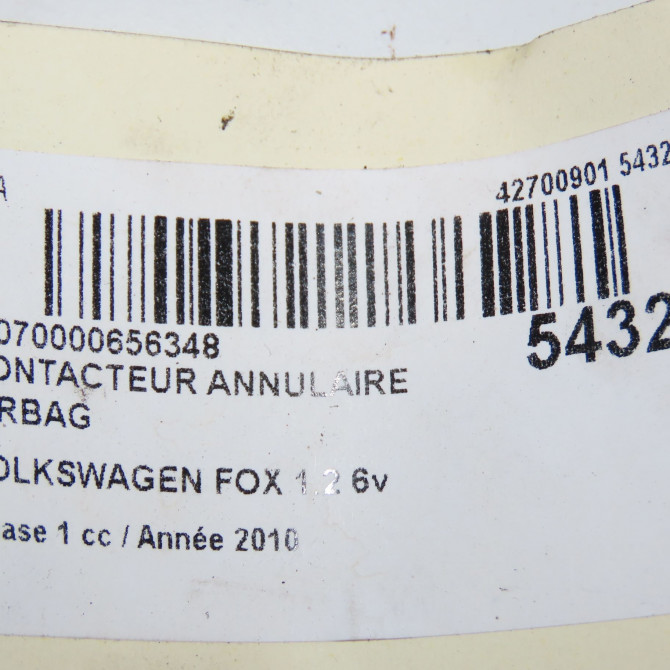 occasion VOLKSWAGEN FOX Phase 1 06-2005->09-2011 1.2 6v 55ch 6