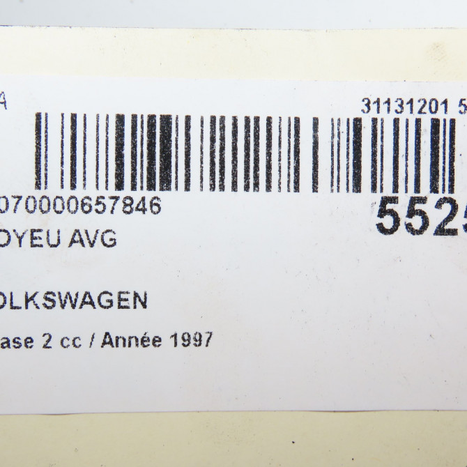 Moyeu avg occasion VOLKSWAGEN TRANSPORTER IV Phase 2 03-1996->06-2003 2.5 TDI 102ch 7D0501647A 5