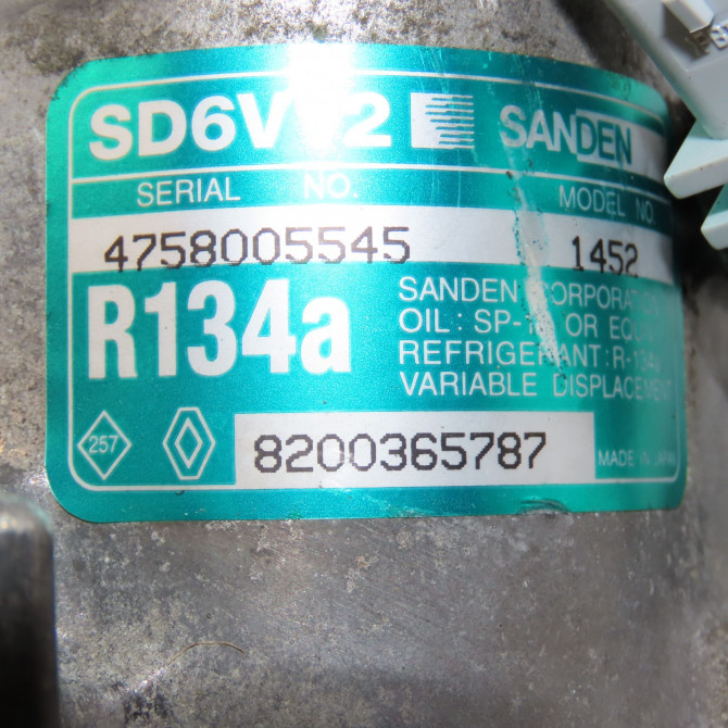 Compresseur air conditionne occasion NISSAN MICRA III Phase 2 11-2005->11-2007 1.5 DCI 86ch 2763000Q3DEX 6