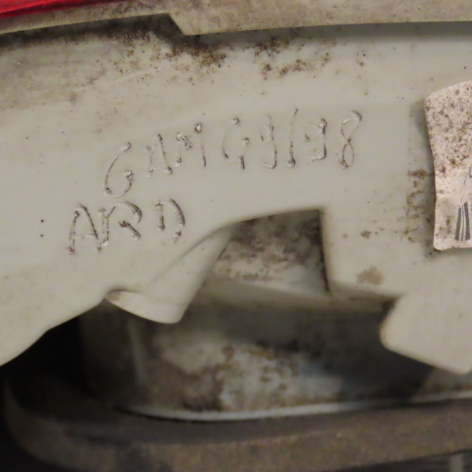 Feu arrière intérieur droit occasion PEUGEOT 2008 Phase 1 01-2013->... 1.6 E-HDI 92ch 9678074580 3