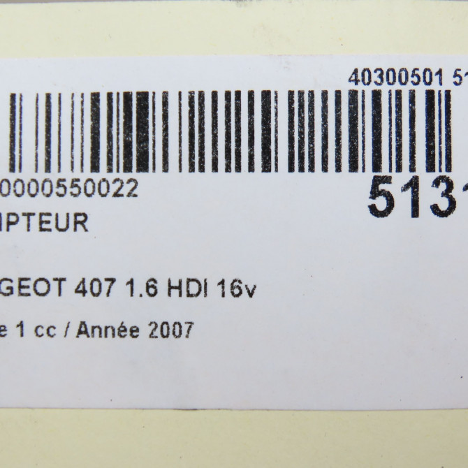 Compteur occasion PEUGEOT 407 Phase 1 04-2004->07-2008 1.6 HDI 16v 610395 6