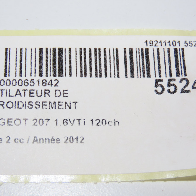 Ventilateur de refroidissement occasion  1610781580 6