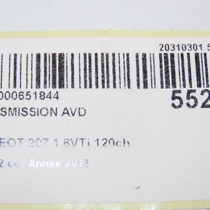 Transmission avant droite occasion  3273KY 5