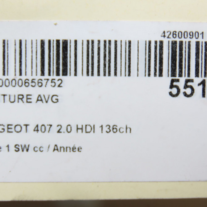 Ceinture avant gauche occasion PEUGEOT 407 phase 1 SW 07-2004->07-2008 2.0 HDI 136ch 8974HG 7