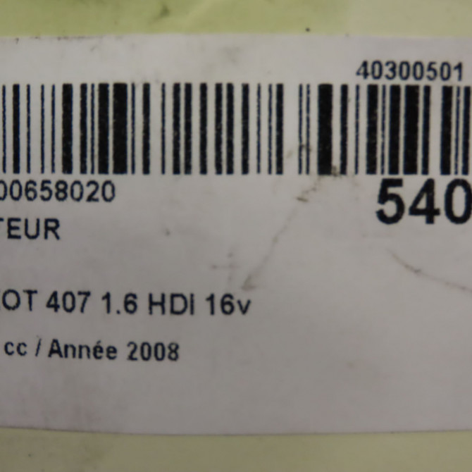 Compteur occasion PEUGEOT 407 Phase 1 04-2004->07-2008 1.6 HDI 16v 610395 6