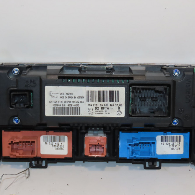 Commande de chauffage occasion PEUGEOT 407 Phase 1 04-2004->07-2008 1.6 HDI 16v 6452L6 2