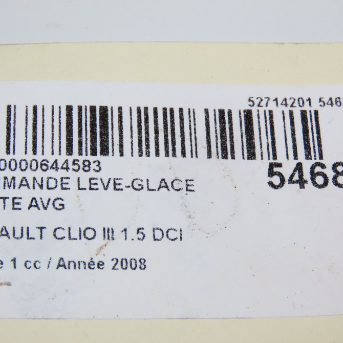 Commande lève-glace porte avant gauche occasion RENAULT CLIO III Phase 1 09-2005->03-2009 1.5 DCI 70ch 8200214943 5