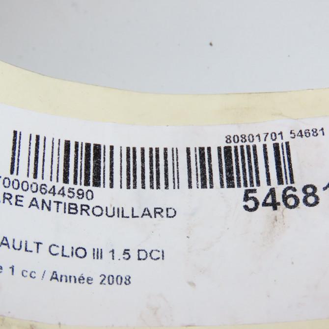 Phare antibrouillard avant droit occasion RENAULT CLIO III Phase 1 09-2005->03-2009 1.5 DCI 70ch 8200002470 6