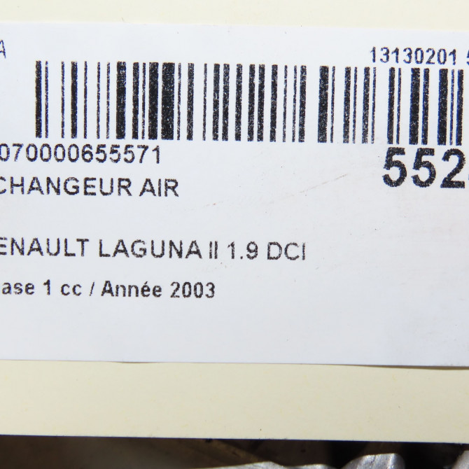 Echangeur air occasion RENAULT LAGUNA II Phase 1 11-2000->03-2005 1.9 DCI 110ch 8200008761 4