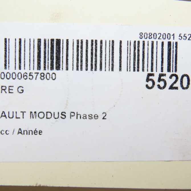 Phare gauche occasion RENAULT MODUS Phase 2 01-2008->12-2012 1.6i 16v 110ch 7701069720 7