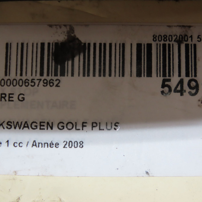 Phare gauche occasion VOLKSWAGEN GOLF PLUS Phase 1 03-2005->03-2009 1.9 TDI 105ch 5M1941005B 6