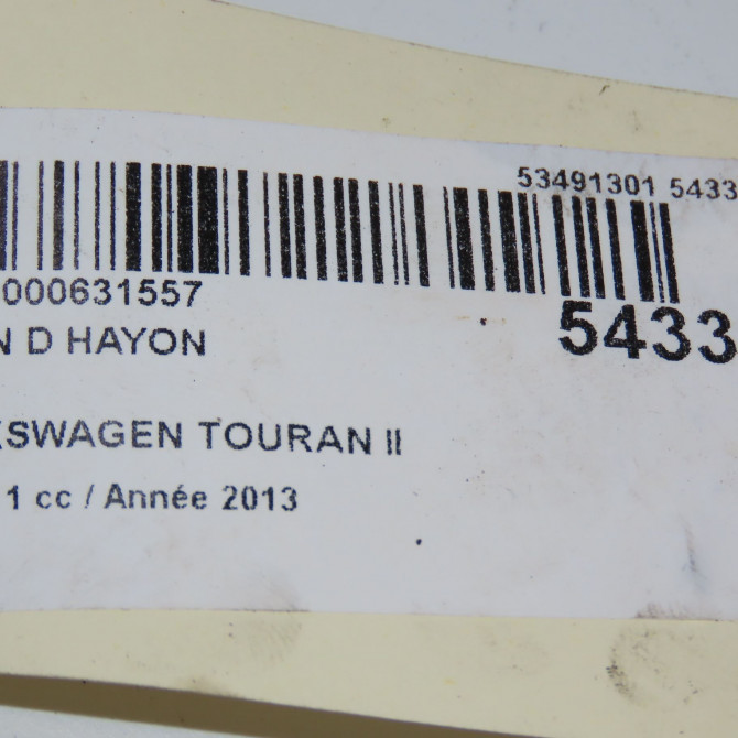 Verin droit hayon occasion VOLKSWAGEN TOURAN II Phase 1 09-2010->12-2015 2.0 TDI 140ch 1T0827550H 3