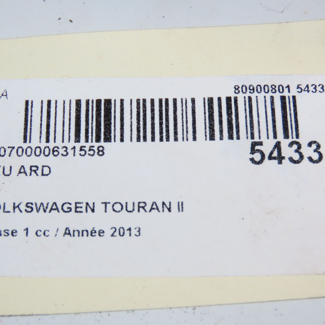 Feu arrière droit occasion VOLKSWAGEN TOURAN II Phase 1 09-2010->12-2015 2.0 TDI 140ch 1T0945096R 6