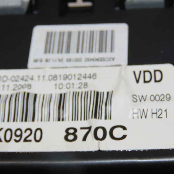 Compteur occasion VOLKSWAGEN GOLF VI Phase 1 10-2008->04-2013 2.0 TDI 110ch 5K0920870C 4