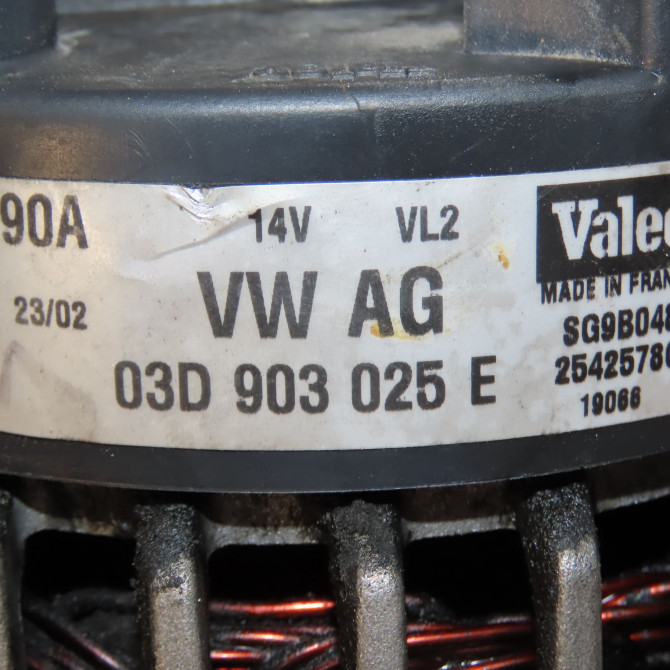 Alternateur occasion VOLKSWAGEN POLO IV Phase 1 01-2002->05-2005 1.2 65ch 3D903025JX 6