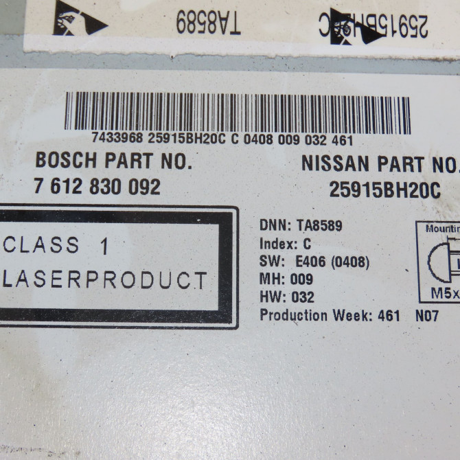 Autoradio occasion NISSAN QASHQAI I Phase 2 03-2010->04-2014 1.6 DCI 130ch 28185BH30D 5