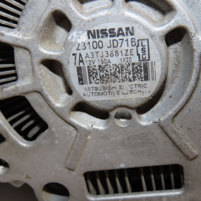 Alternateur occasion NISSAN QASHQAI I Phase 2 03-2010->04-2014 1.6 DCI 130ch 23100JD75M 5