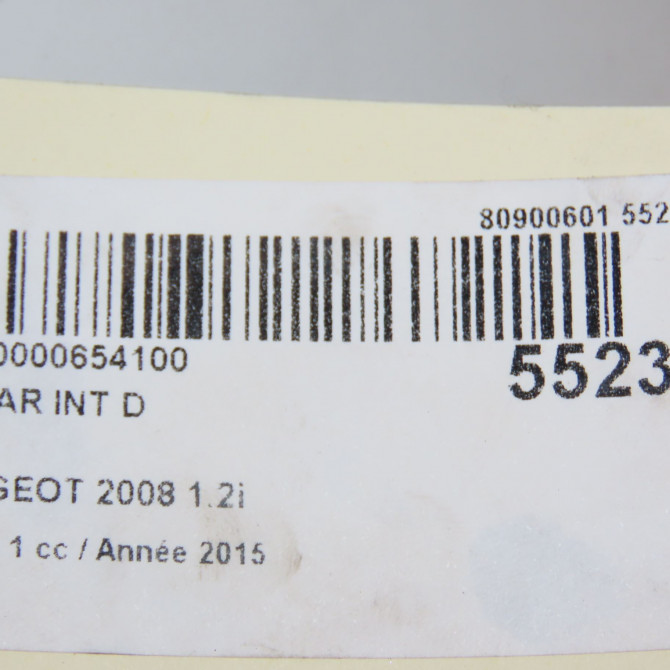 Feu arrière intérieur droit occasion PEUGEOT 2008 Phase 1 01-2013->... 1.2i PURETECH 110ch 9678074580 5