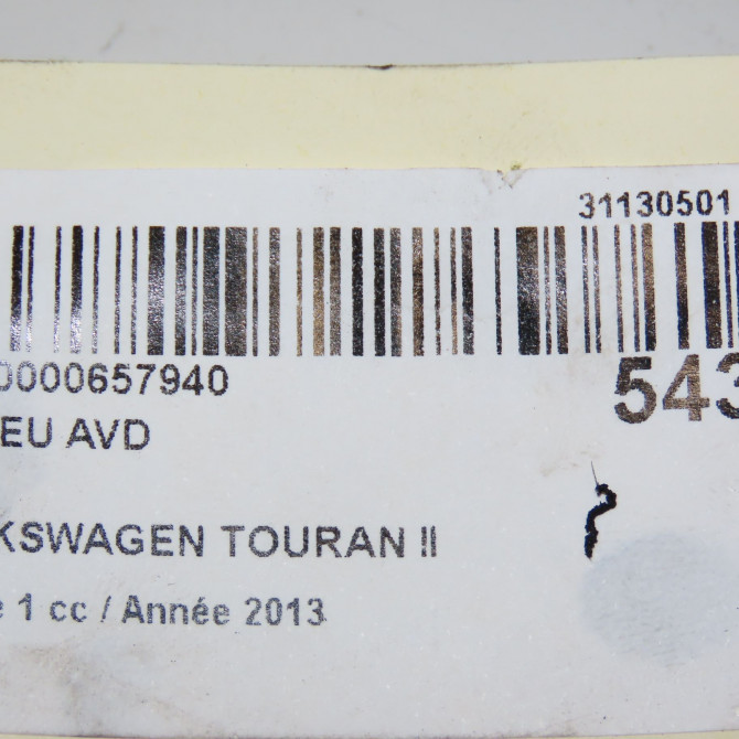 Moyeu avd occasion VOLKSWAGEN TOURAN II Phase 1 09-2010->12-2015 2.0 TDI 140ch 5K0498621 4