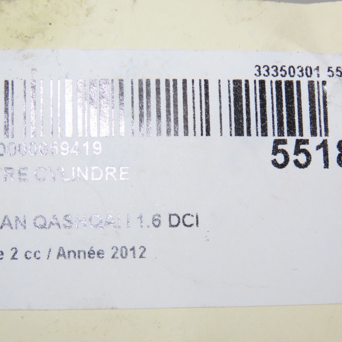 Maitre cylindre occasion NISSAN QASHQAI I Phase 2 03-2010->04-2014 1.6 DCI 130ch 46012JD80A 5