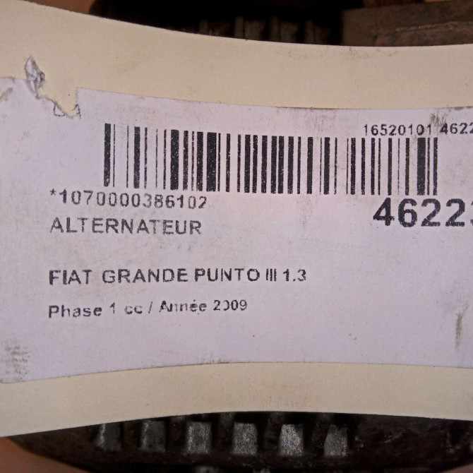 Alternateur occasion FIAT GRANDE PUNTO III Phase 1 09-2005->12-2013 1.3 DT MULTIJET 16v 75ch 52003513 6