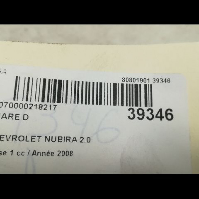Phare droit occasion CHEVROLET NUBIRA Phase 1 01-2005->09-2009 2.0 TDCI 121ch 96425286 3