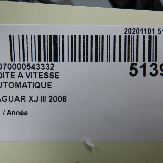 Boîte à vitesse automatique occasion JAGUAR XJ III C2C33746 6