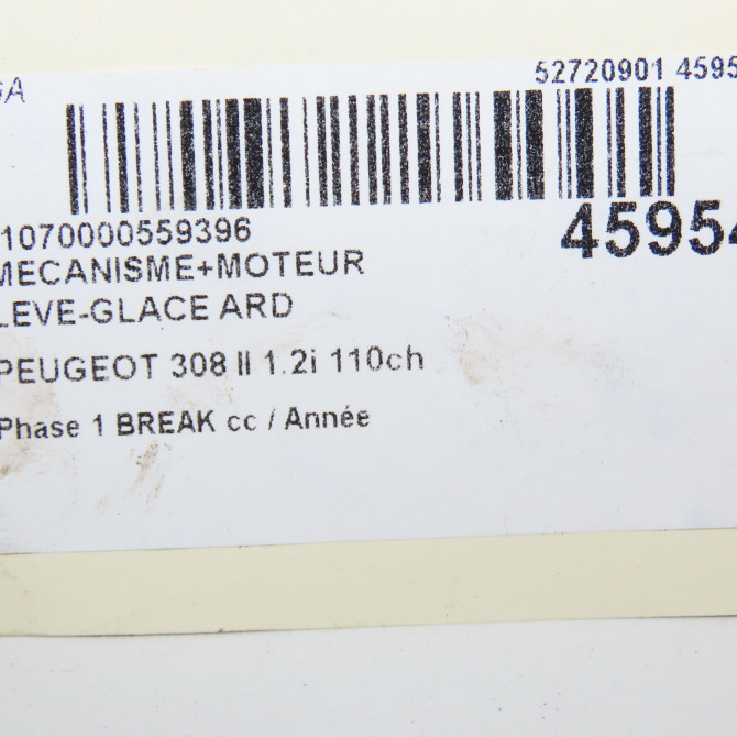Mecanisme+moteur leve-glace ard occasion  9826080380 5