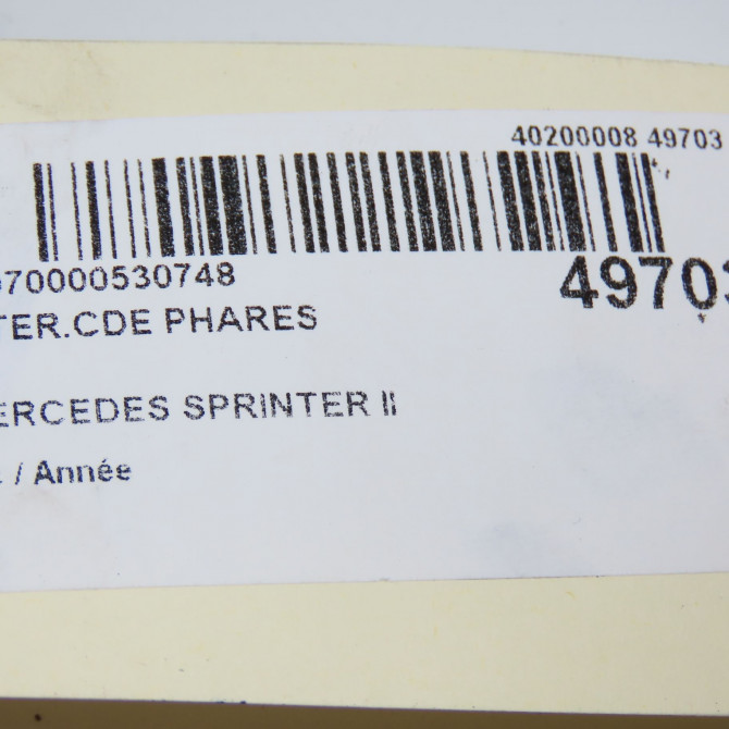 Interrupteur commande de phares occasion MERCEDES SPRINTER II 90790500059107 6