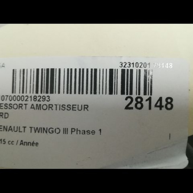 Ressort amortisseur ard occasion RENAULT TWINGO III Phase 1 06-2014->... 550204675R 2