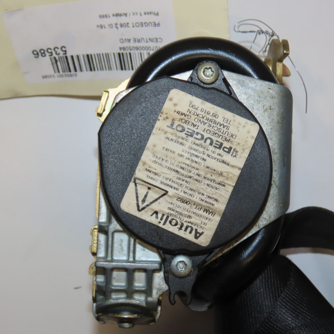 Ceinture avant droite occasion PEUGEOT 206 Phase 1 09-1998->03-2009 2.0i 16v 8973WG 4