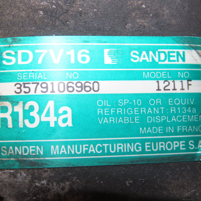Compresseur air conditionne occasion PEUGEOT 206 Phase 1 09-1998->03-2009 2.0i 16v 6453CL 6