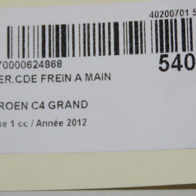 Interrupteur commande de frein a main occasion CITROEN C4 GRAND PICASSO I Phase 1 10-2006->09-2013 1.6 HDI 110ch 5