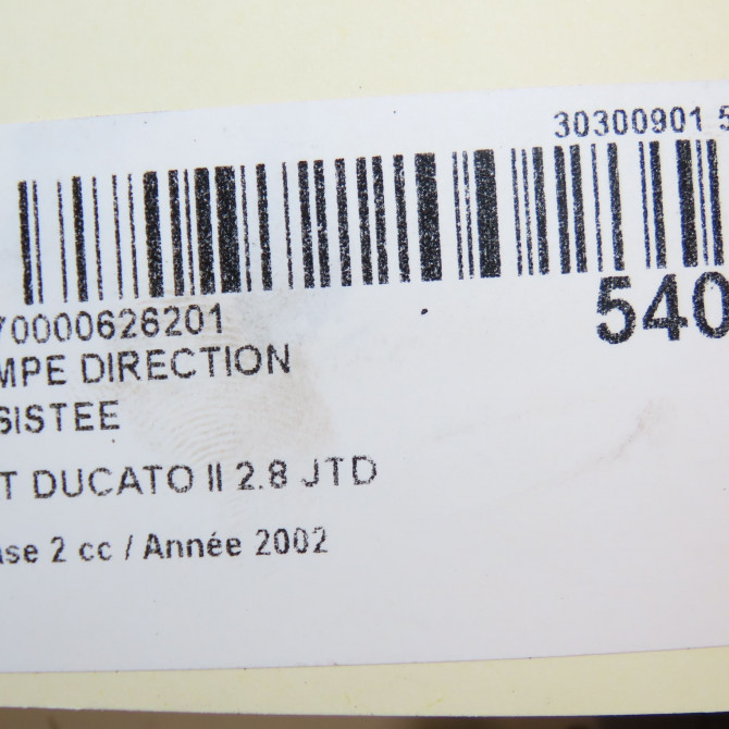 Pompe direction assistee occasion FIAT DUCATO II Phase 2 07-2002->06-2006 2.8 JTD 127ch 71788904 6