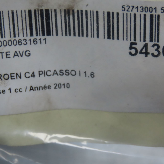 Porte avant gauche occasion CITROEN C4 PICASSO I Phase 1 01-2007->10-2013 1.6 HDi 16v 110ch 9002X7 6