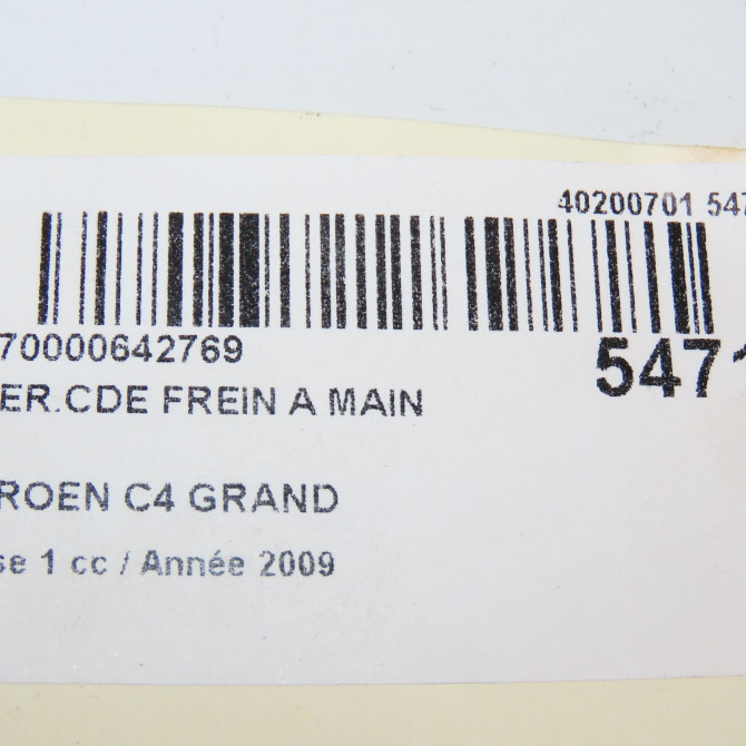 Interrupteur commande de frein a main occasion CITROEN C4 GRAND PICASSO I Phase 1 10-2006->09-2013 2.0 HDI 138 ch 5