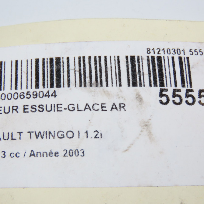 Moteur essuie-glace arrière occasion RENAULT TWINGO I Phase 3 08-2000->06-2007 1.2i 7700832590 7