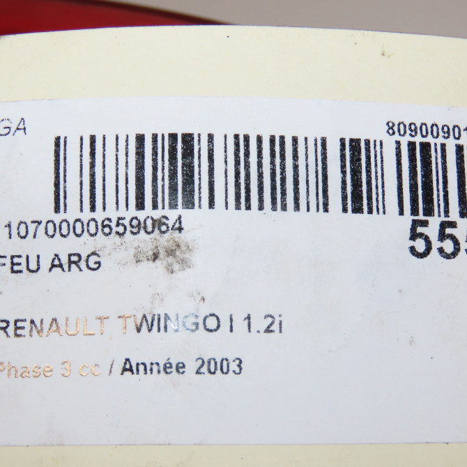 Feu arrière gauche occasion RENAULT TWINGO I Phase 3 08-2000->06-2007 1.2i 7700426319 5