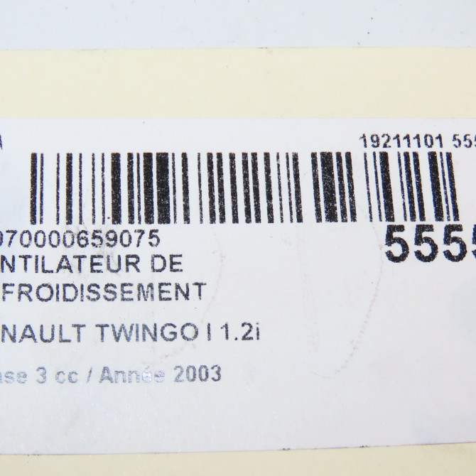 Ventilateur de refroidissement occasion RENAULT TWINGO I Phase 3 08-2000->06-2007 1.2i 7701206548 6