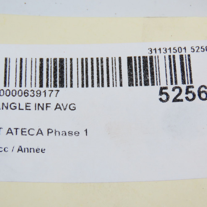 Triangle inf avg occasion SEAT ATECA Phase 1 06-2016->... 3Q0407151P 4
