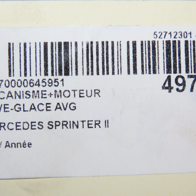 Mecanisme+moteur leve-glace avg occasion MERCEDES SPRINTER II 9107201000 6