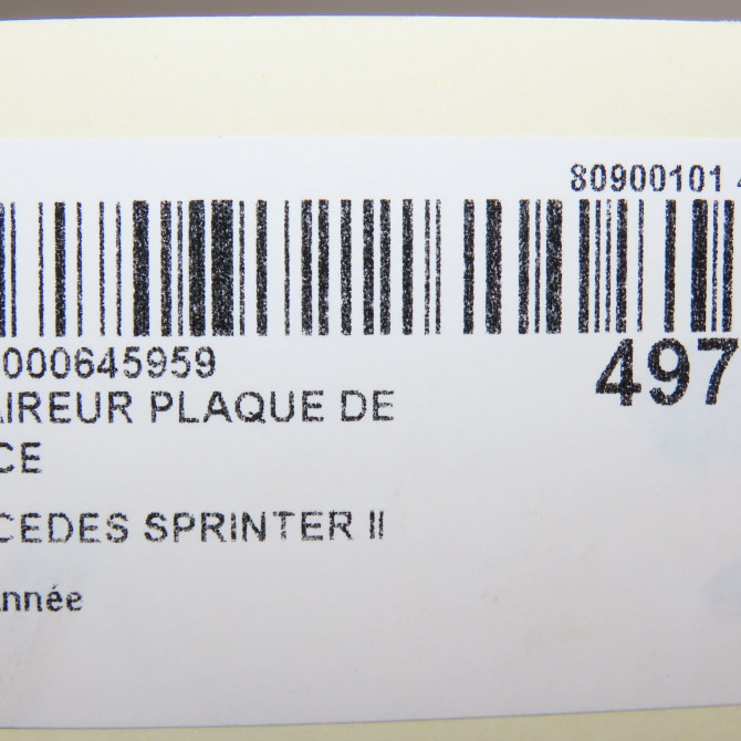 Eclaireur plaque de police occasion MERCEDES SPRINTER II 9069062100 4