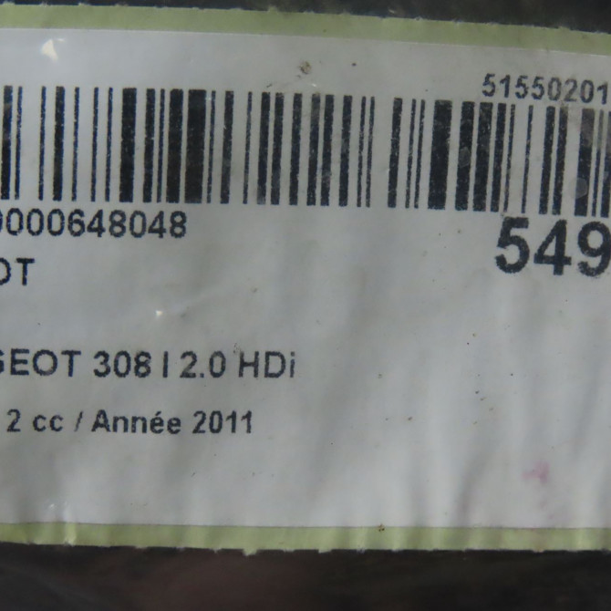 Capot occasion PEUGEOT 308 I Phase 2 04-2011->12-2014 2.0 HDi 150ch FAP Allure 7901P6 6