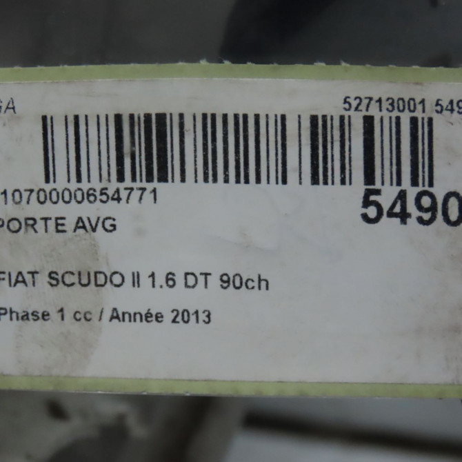 Porte avant gauche occasion FIAT SCUDO II Phase 1 04-2007->... 1.6 DT 90ch 1400427488 4