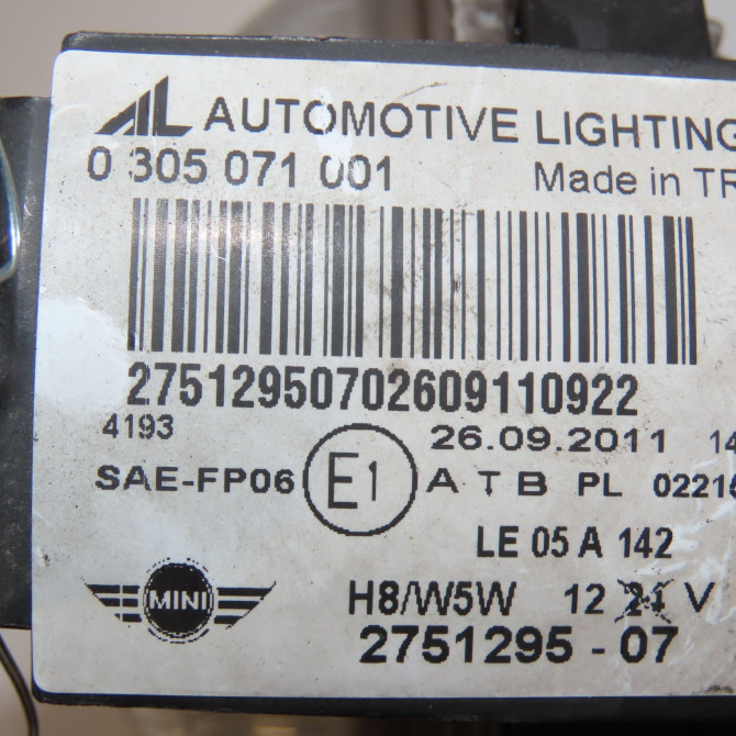 Phare antibrouillard avant gauche occasion MINI MINI II phase 2 08-2010->... 1.6 D 112ch 4