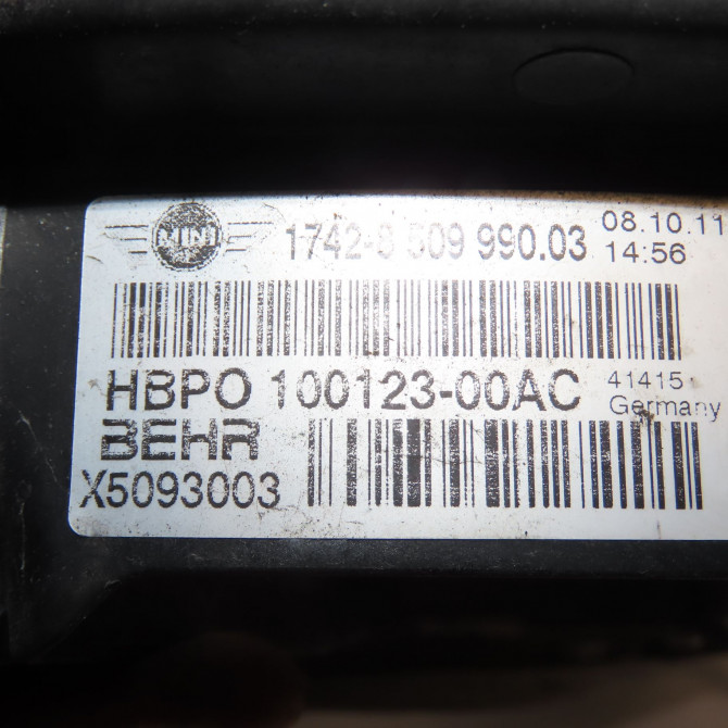 Ventilateur de refroidissement occasion MINI MINI II phase 2 08-2010->... 1.6 D 112ch 17428509990 4