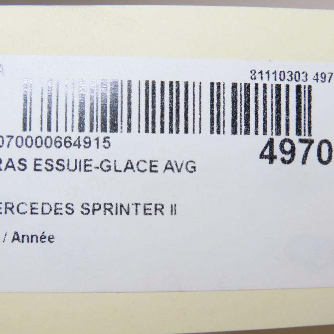 Bras essuie-glace avant gauche occasion MERCEDES SPRINTER II 6