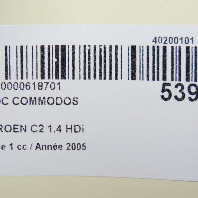 Bloc commodos occasion CITROEN C2 Phase 1 09-2003->10-2008 1.4 HDi 6239ZX 8