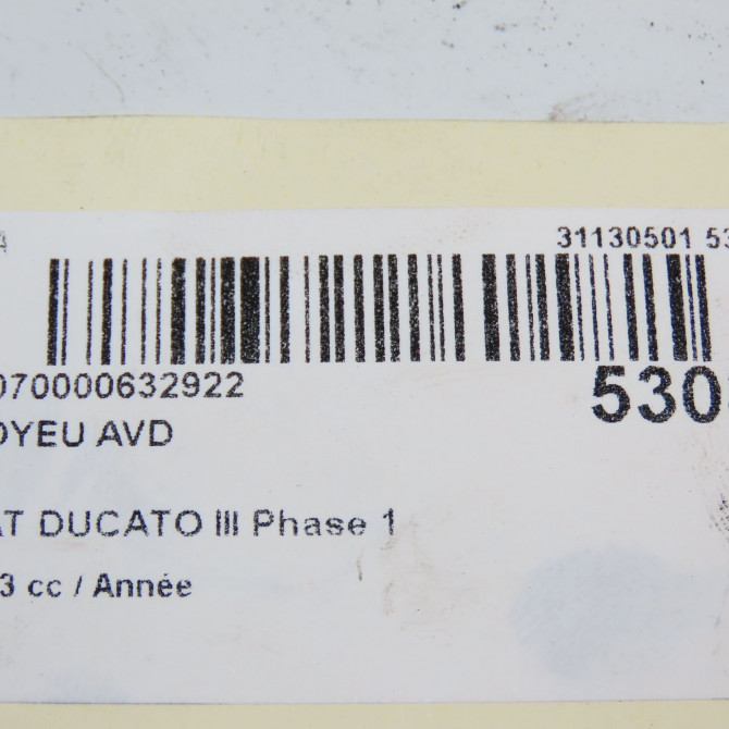 Moyeu avd occasion FIAT DUCATO III Phase 1 06-2006->10-2014 93502106 6